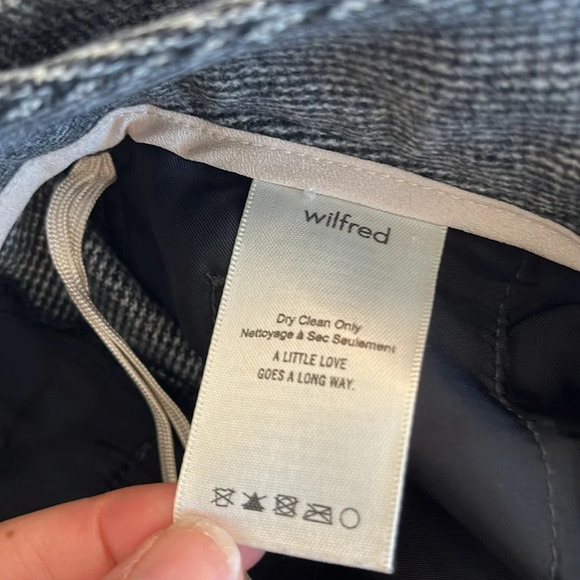 Wilfred Jallade Tie Front High  Rise Wool Trouser Pant
Grey Tweed size 6, office - Picture 8 of 13